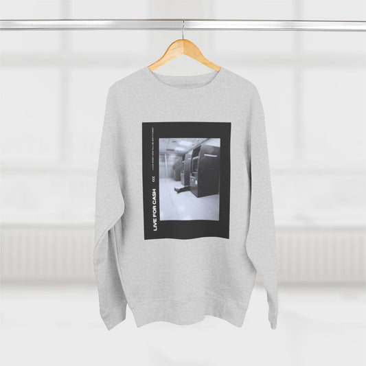 "Live for Cash" sweater design