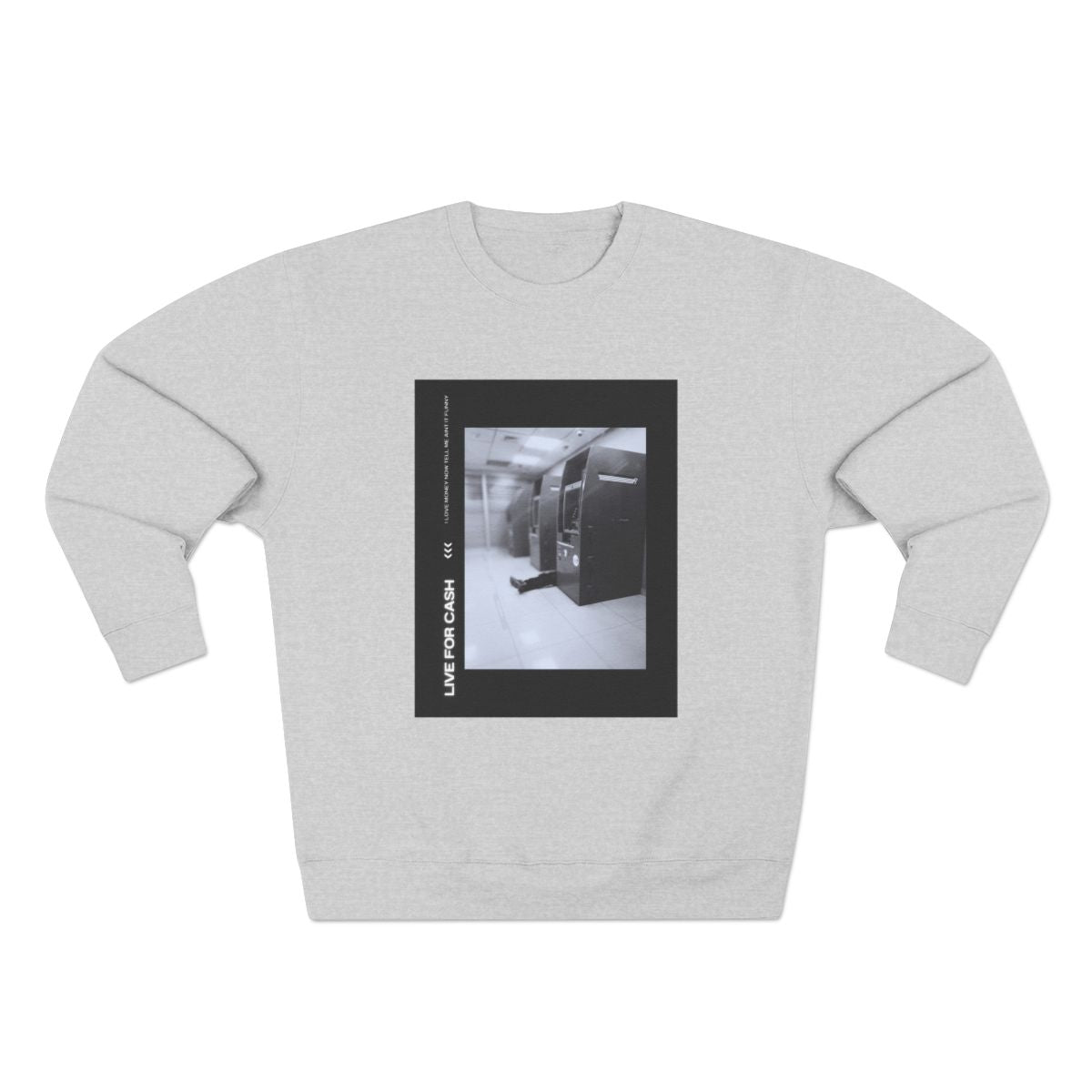 "Live for Cash" sweater design